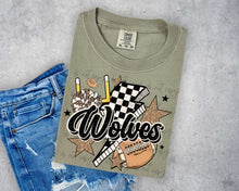 Load image into Gallery viewer, Football Mascot Checker Bolt Gold Stars Dropdown TRANSFER SCAR JULY 25