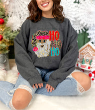 Load image into Gallery viewer, Ho Ho Ho Leopard Santa Hat - Choose Skintone TRANSFER AJD