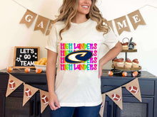 Load image into Gallery viewer, Bright Stacked Mascots Star Eyes DROPDOWN TRANSFER TSC 24