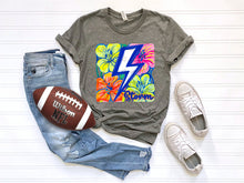 Load image into Gallery viewer, White Groovy Floral Mascots Dropdown TRANSFER SCG MAY