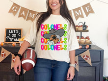 Load image into Gallery viewer, Bright Stacked Mascots Star Eyes DROPDOWN TRANSFER TSC 24