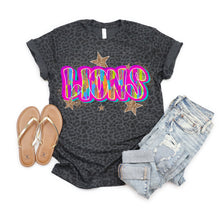 Load image into Gallery viewer, Bright Brushstroke Mascots With Gold Stars Dropdown TRANSFER SCAR JULY 25