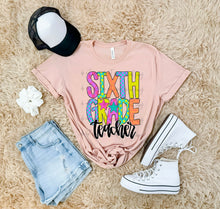 Load image into Gallery viewer, Bright Checker Star School Occupation Dropdown TRANSFER ARA