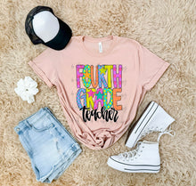 Load image into Gallery viewer, Bright Checker Star School Occupation Dropdown TRANSFER ARA