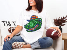 Load image into Gallery viewer, Faux Sequin Football Mascot Dropdown TRANSFER SY JAN 26
