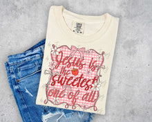 Load image into Gallery viewer, Jesus Is The Sweetest Strawberry TRANSFER SCAR APR 25