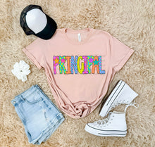 Load image into Gallery viewer, Bright Checker Star School Occupation Dropdown TRANSFER ARA