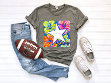 Load image into Gallery viewer, White Groovy Floral Mascots Dropdown TRANSFER SCG MAY