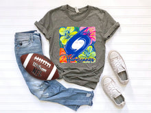 Load image into Gallery viewer, White Groovy Floral Mascots Dropdown TRANSFER SCG MAY