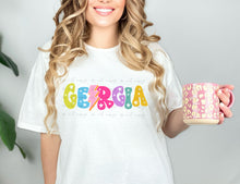 Load image into Gallery viewer, Bright Bubble Heart States DROPDOWN TRANSFER SAV