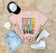 Load image into Gallery viewer, Bright Checker Star School Occupation Dropdown TRANSFER ARA