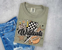 Load image into Gallery viewer, Football Mascot Checker Bolt Gold Stars Dropdown TRANSFER SCAR JULY 25