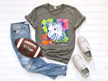 Load image into Gallery viewer, White Groovy Floral Mascots Dropdown TRANSFER SCG MAY