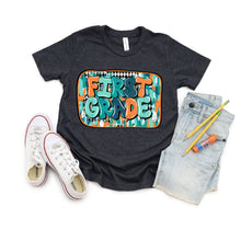 Load image into Gallery viewer, Primary Bubble Checkered Brushstroke School Grades DROPDOWN TRANSFER BELLAB