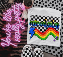 Load image into Gallery viewer, Rainbow Bright Striped Mascots DROPDOWN TRANSFER CAP