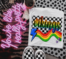 Load image into Gallery viewer, Rainbow Bright Striped Mascots DROPDOWN TRANSFER CAP