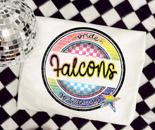 Load image into Gallery viewer, Pride Go Team Go Rainbow Checkered Mascots DROPDOWN TRANSFER CAP