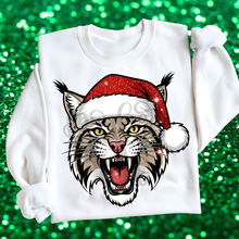 Load image into Gallery viewer, Mascot Faux Glitter Santa Hat DROPDOWN TRANSFER PARJO OCT 25