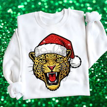 Load image into Gallery viewer, Mascot Faux Glitter Santa Hat DROPDOWN TRANSFER PARJO OCT 25