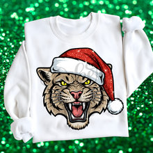 Load image into Gallery viewer, Mascot Faux Glitter Santa Hat DROPDOWN TRANSFER PARJO OCT 25