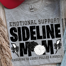 Load image into Gallery viewer, Emotional Support Sideline Mom Sports With or Without Bow DROPDOWN TRANSFER THREAD MAR 26