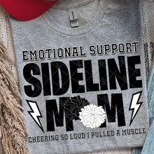 Load image into Gallery viewer, Emotional Support Sideline Mom Sports With or Without Bow DROPDOWN TRANSFER THREAD MAR 26