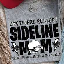 Load image into Gallery viewer, Emotional Support Sideline Mom Sports With or Without Bow DROPDOWN TRANSFER THREAD MAR 26