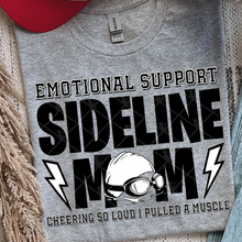 Load image into Gallery viewer, Emotional Support Sideline Mom Sports With or Without Bow DROPDOWN TRANSFER THREAD MAR 26
