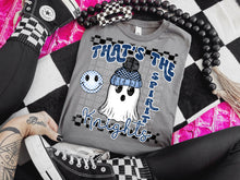Load image into Gallery viewer, That’s The Spirit Colored Ghost Mascot DROPDOWN TRANSFER CAP