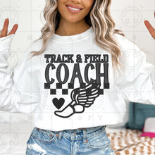 Load image into Gallery viewer, Track & Field Title Faux Embroidery Dropdown TRANSFER HMWK FEB 25