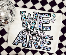 Load image into Gallery viewer, We Are Faux Leopard Rhinestone Mascots DROPDOWN TRANSFER CAP