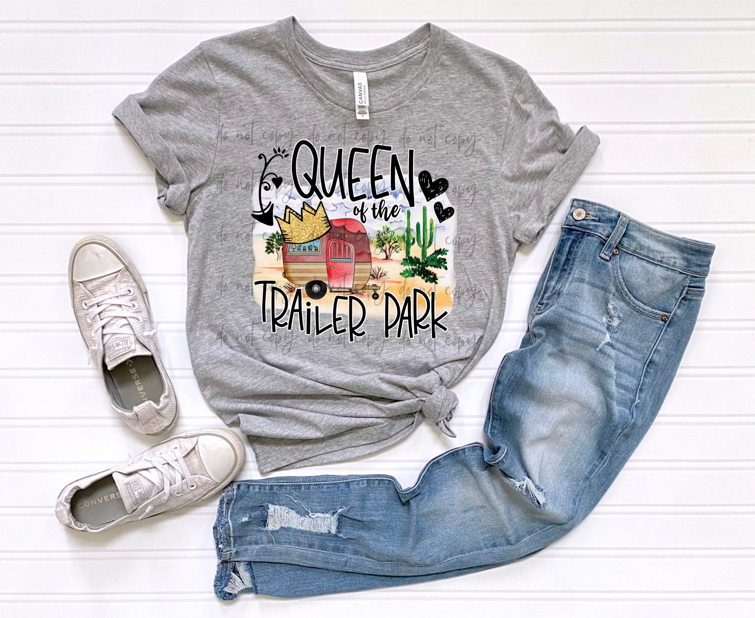 Queen Of The Trailer Park TRANSFER – Sassy Sublimation & Screen Prints