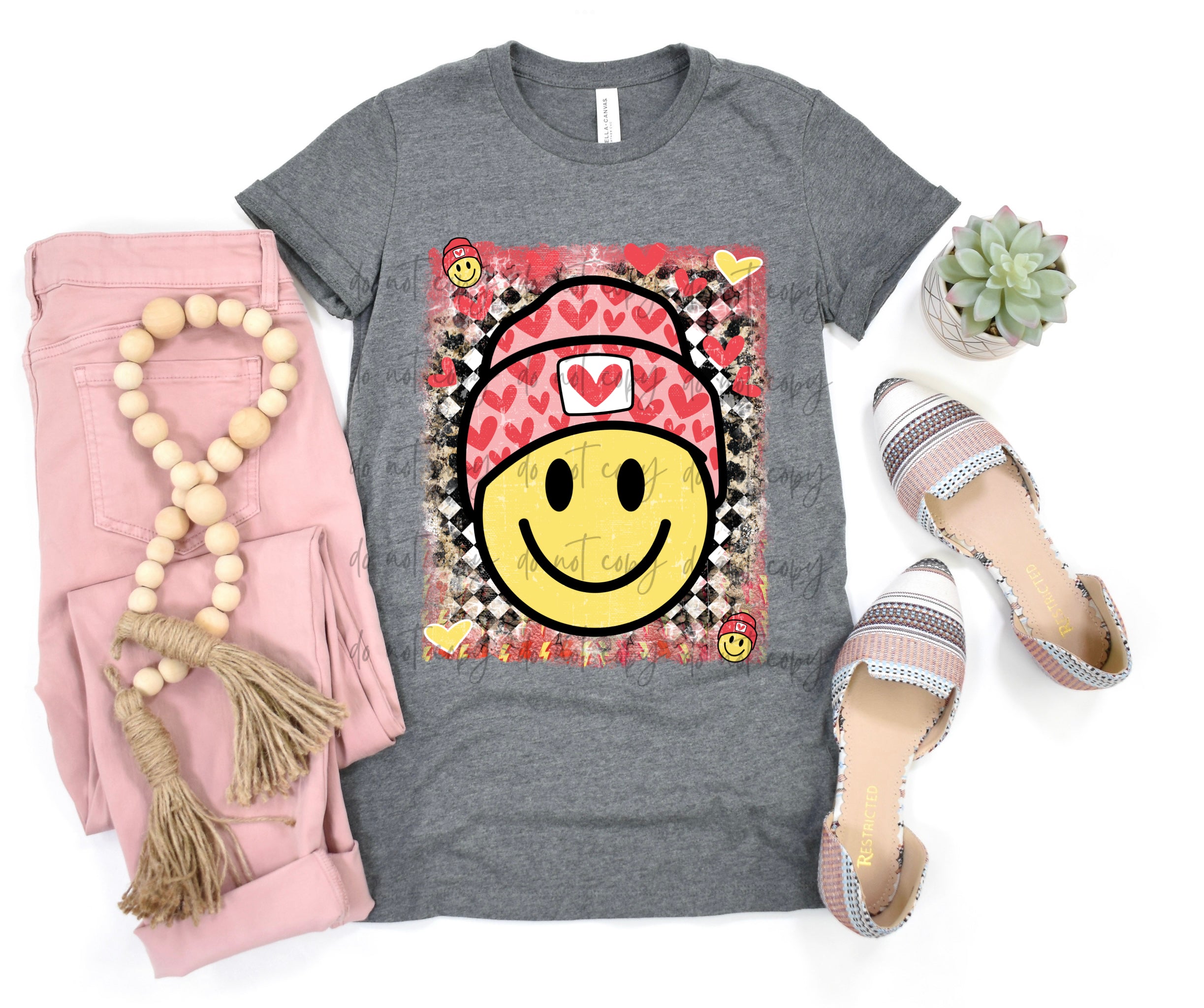 Valentines Happy Face TRANSFER – Sassy Sublimation & Screen Prints