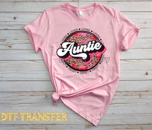 Load image into Gallery viewer, Auntie Loved Grunge Circle TRANSFER