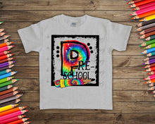 Load image into Gallery viewer, Tie Dye Black Box School Grades DTF TRANSFER