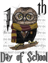 Load image into Gallery viewer, 100th Day Of School HP Owl TRANSFER