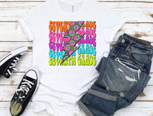 Load image into Gallery viewer, Bright Stacked Leopard Happy Bolt School Grades DTF TRANSFER