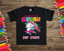 Load image into Gallery viewer, School I’m Ready To Crush-Girl Ballet Unicorn 8” HIGH HEAT SOFT SCREEN
