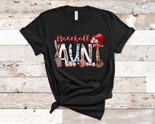 Load image into Gallery viewer, Baseball Aunt Red TRANSFER
