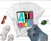 Load image into Gallery viewer, Back To School Leopard Bright Grades 11'' DTF TRANSFER