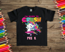 Load image into Gallery viewer, School I’m Ready To Crush-Girl Ballet Unicorn 8” HIGH HEAT SOFT SCREEN
