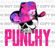 Load image into Gallery viewer, Punhy Pink Skull TRANSFER