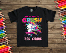 Load image into Gallery viewer, School I’m Ready To Crush-Girl Ballet Unicorn 8” HIGH HEAT SOFT SCREEN