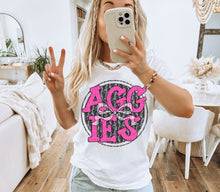 Load image into Gallery viewer, Pink Lace Mascot Bow Dropdown TRANSFER CAP FEB

