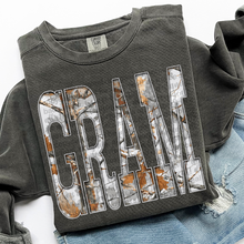 Load image into Gallery viewer, Grey Camo Word Collection Dropdown TRANSFER THREAD SEPT 25
