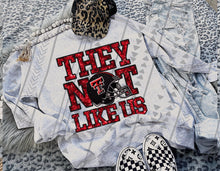 Load image into Gallery viewer, They Not Like Us Faux Embroidery Mascot DROPDOWN TRANSFER TGG 24
