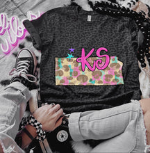 Load image into Gallery viewer, Preppy Bright Leopard States (all 50 states available) TRANSFER CAP APR
