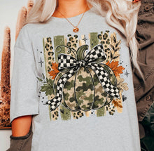 Load image into Gallery viewer, Camo Pumpkin Checker Bow Leopard Stripes DTF TRANSFER TUESDAY
