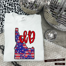 Load image into Gallery viewer, RWB Glitter States (all 50 states available) TRANSFER CAP APR
