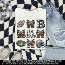 Load image into Gallery viewer, Rhinestone Bow Mascot Collage DROPDOWN TRANSFER
